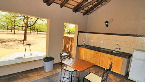 shingwedzi rest camp outside kitchen