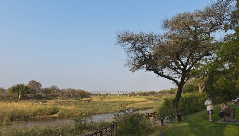 skukuza rest camp view of sabi river