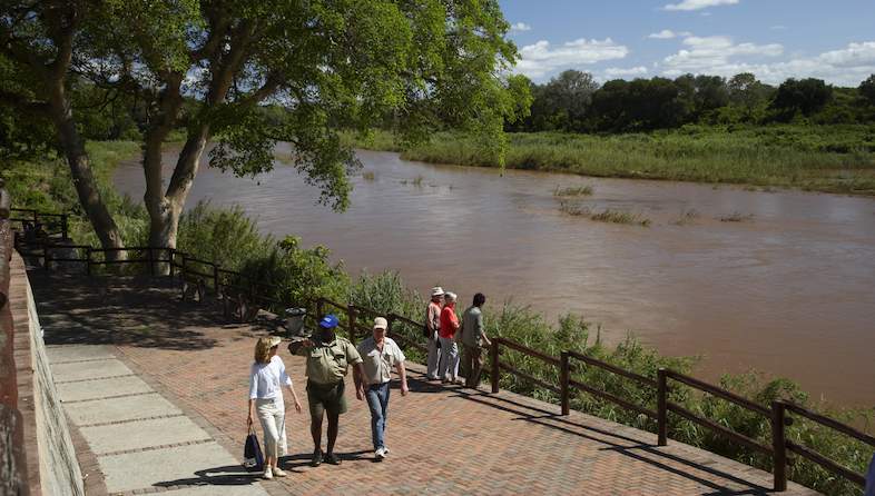 skukuza rest camp walkway