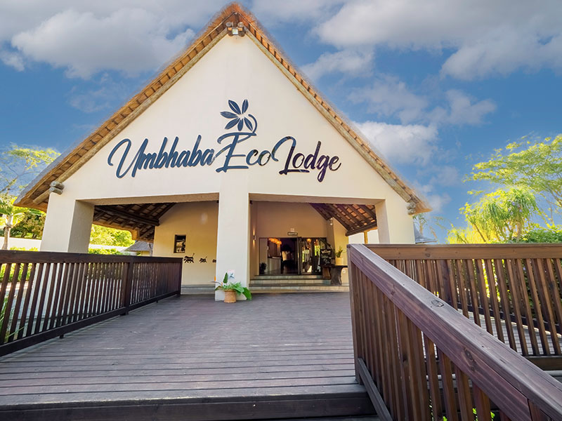 umbhaba eco lodge entrance