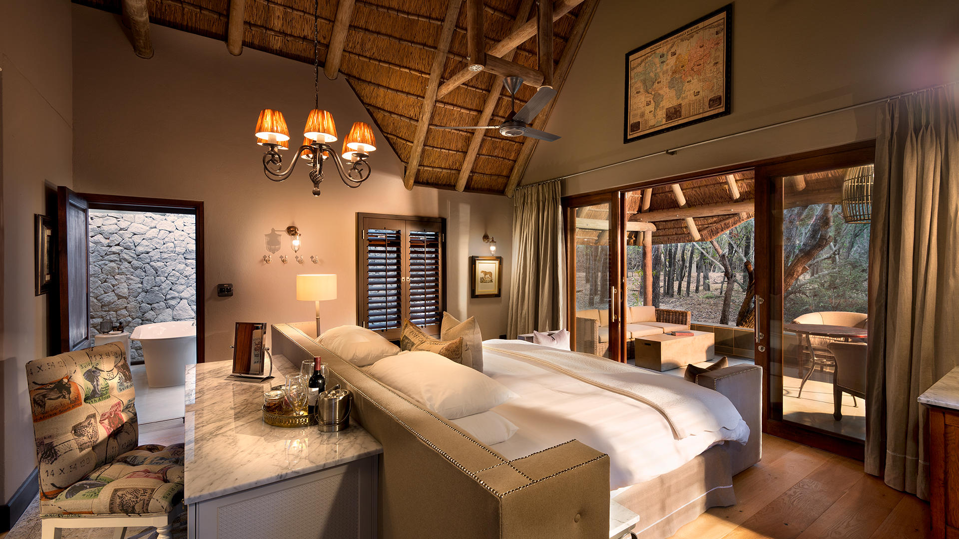 cottage interior at luxury andbeyond ngala safari lodge close to kruger national park in south africa1